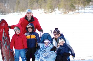 family pic snow day tom wallace